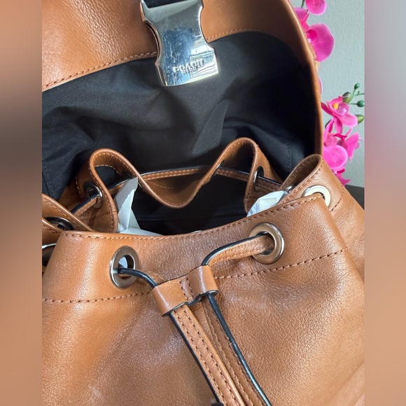 Coach Leather Backpack Brown - Picture 16 of 16